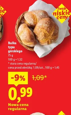 Bułka typu górskiego promocja w Lidl