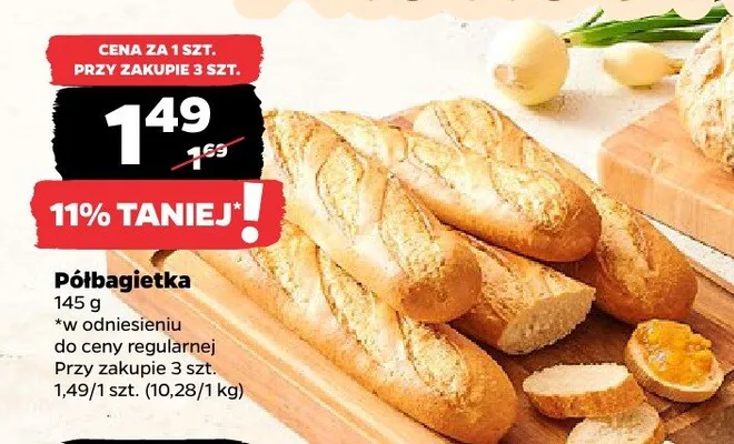 Półbagietka promocja w Netto