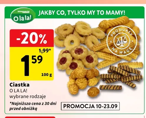 Ciastka O la la! promocja w Intermarche