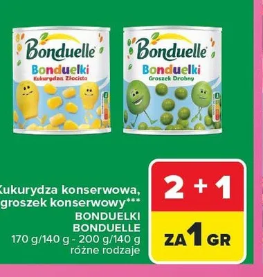 Groszek konserwowy Bonduelle Bonduelki promocja w Carrefour