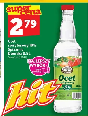 Ocet spirytusowy 10% Spiżarnia Dworska promocja w TOPAZ
