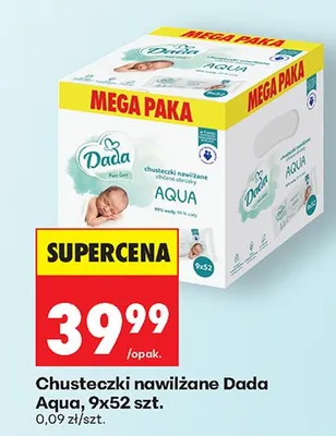 Chusteczki nawilżane Aqua promocja w Biedronka