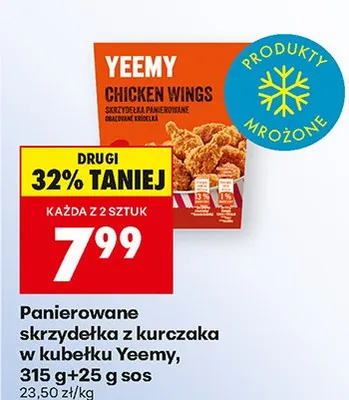 Panierowane skrzydełka z kurczaka w kubełku promocja w Biedronka