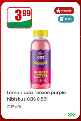 Lemoniada Teezee Purple Hibiskus GBS promocja w Dino