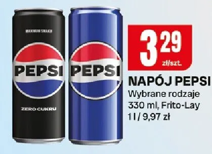 Napój Pepsi wybrane rodzaje promocja w Chorten