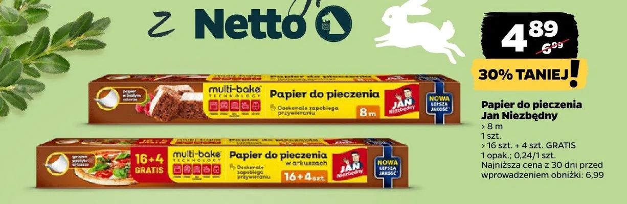 Papier do pieczenia promocja w Netto