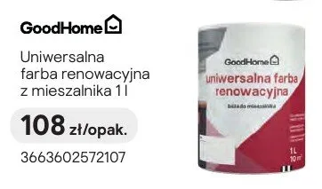 Uniwersalna farba renowacyjna z mieszalnika GoodHome 1l promocja w Castorama