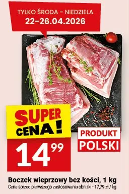 Boczek wieprzowy bez kości Twój Market promocja w Twój Market