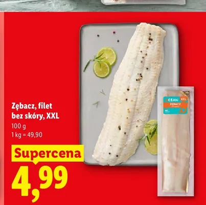 Zębacz filet bez skóry XXL Ocean promocja w Lidl