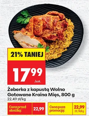 Żeberka z kapustą promocja w Biedronka