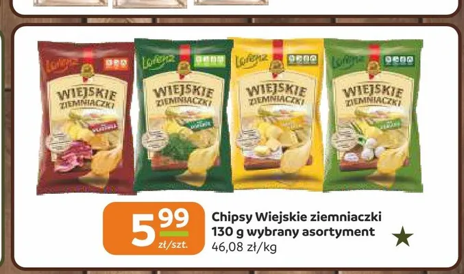 Chipsy Wiejskie Ziemniaczki promocja w Społem Częstochowa