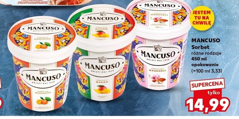Sorbet Mandarino Mancuso promocja w Kaufland