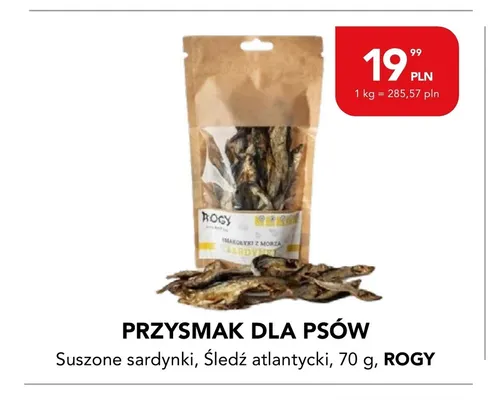 Przysmak dla psów śledź atlantycki Rogy promocja w Aquael zoo