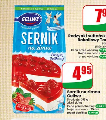 Sernik na zimno Gellwe promocja w Dino