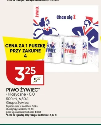 Piwo bezalkoholowe Żywiec promocja w Chata Polska