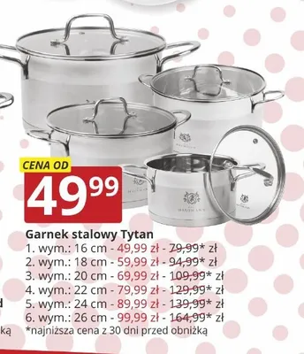 Garnek stalowy Hausmann Tytan 16 cm promocja w Prymus AGD