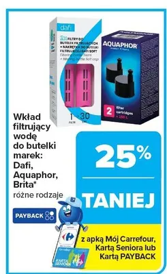 Wkład filtrujący wodę do butelki promocja w Carrefour