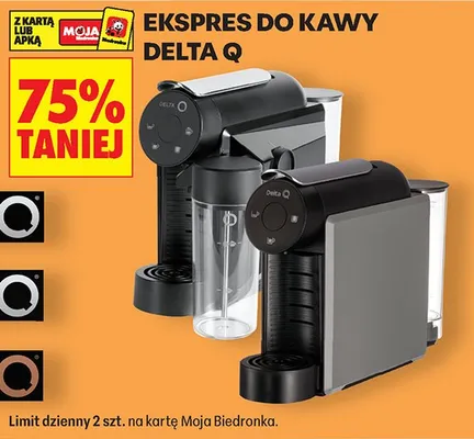 Ekspres do kawy Delta Q promocja w Biedronka