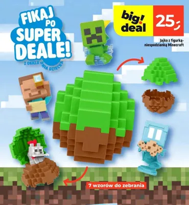 Jajko z figurką-niespodzianką Minecraft promocja w Dealz