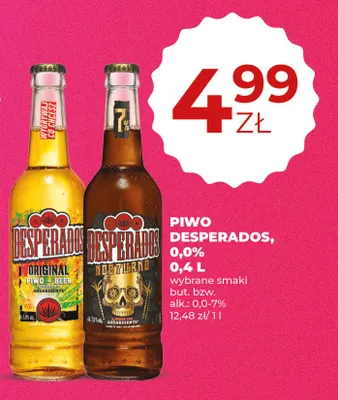 Piwo Desperados Original promocja w Duży Ben