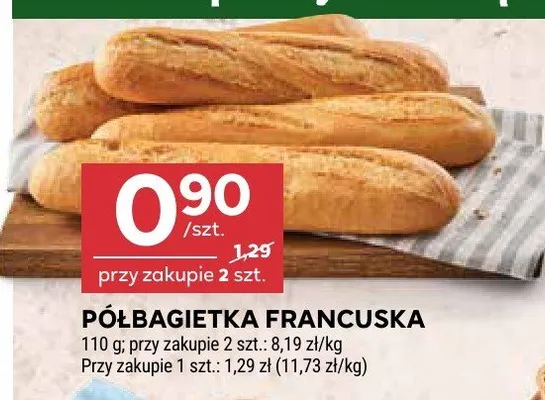 Półbagietka francuska promocja w Stokrotka