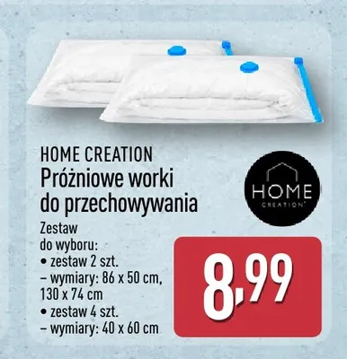 Próżniowe worki do przechowywania Home Creation 2-pak promocja w Aldi