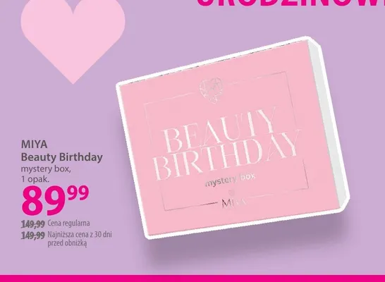 Mystery box Beauty Birthday Miya promocja w Hebe