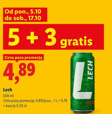 Piwo Lech promocja w Lidl