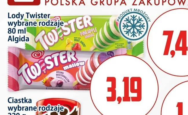 Lody Twister Marshmallow Algida promocja w Kupiec