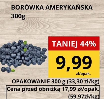 Borówka amerykańska promocja w Supeco