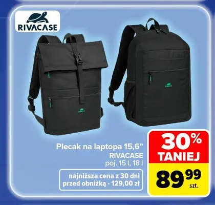 Plecak na laptopa 15,6" Rivacase promocja w Carrefour