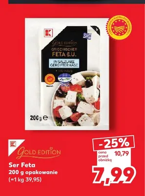 Ser feta K-Gold Edition promocja w Kaufland