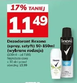 Dezodorant rexona spray, sztyft promocja w Hitpol