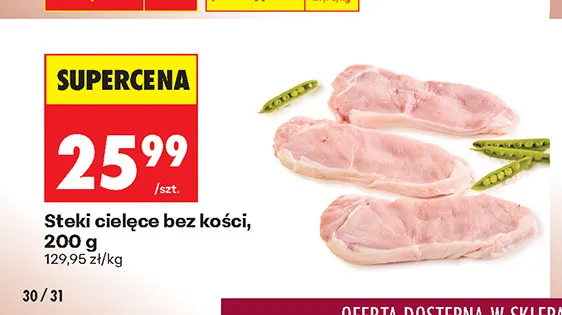 Steki cielęce bez kości promocja w Biedronka
