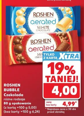 Bubble czekolada różne rodzaje promocja w Kaufland