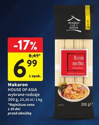 Makaron wybrane rodzaje promocja w Intermarche
