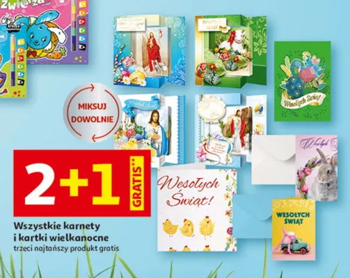 Wszystkie karnety i kartki wielkanocne promocja w Auchan