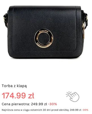 Torba z klapą Monnari promocja w Monnari