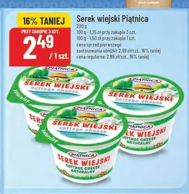 Serek wiejski Piątnica promocja w POLOmarket
