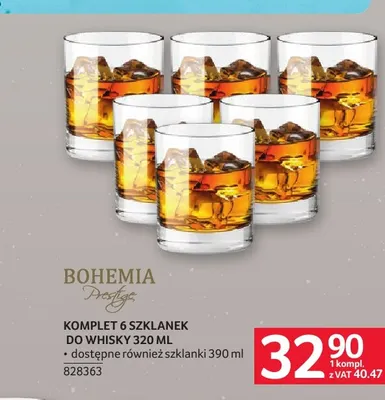 Komplet 6 szklanek do whisky 320 ml Bohemia Prestige promocja w Selgros