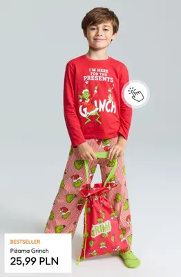 Piżama Grinch promocja w Sinsay