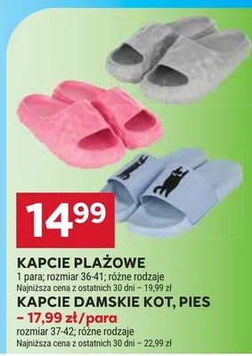 Kapcie damskie kot, pies promocja w Stokrotka