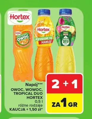 Napój Hortex Owoc promocja w Carrefour