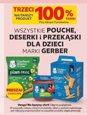 Herbatniki dla dzieci Gerber Geliskopty promocja w Kaufland