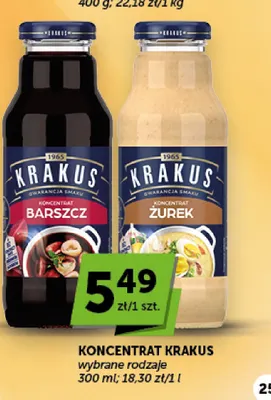 Koncentrat barszcz Krakus promocja w Groszek