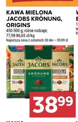 Kawa mielona Jacobs Origins promocja w Stokrotka