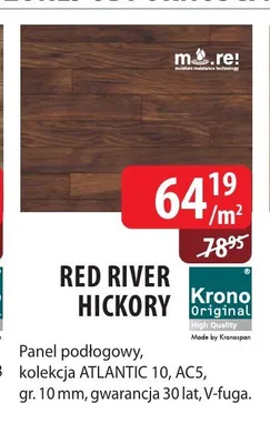 Panele podłogowe Krono Original Red River Hickory Atlantic 10 AC5 10 mm promocja w Dobre Dla Domu