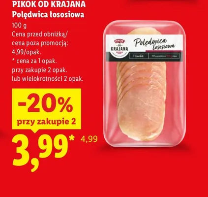 Polędwica łososiowa Pikok Od Krajana promocja w Lidl