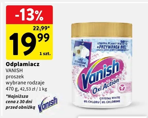 Odplamiacz proszek wybrane rodzaje 470 g promocja w Intermarche