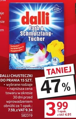 Chusteczki do prania Dalli Farb & Schmutzfang-Tücher promocja w Selgros